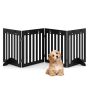 Dog fence 204x60x1.5cm., dark brown