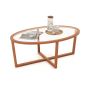 Coffee table 118x71.5x47.5cm., brown