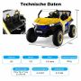 Children's electric car 118x74x71cm., yellow/black