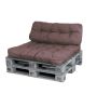 2-piece pallet pillow set, brown