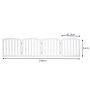 Dog fence 246x61cm., white