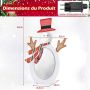 LED snowman 42x30x64cm., various colors