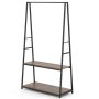 Clothes rack 94x40x171cm., black/brown