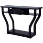 Console 120x30x81cm., black