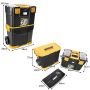 Tool box 46x28x66.5cm., black/yellow