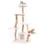 Scratching post 68x58x168cm., white/light brown