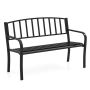 Garden bench 127x59x85.5cm., black
