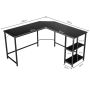 Desk 138x138x75cm., black