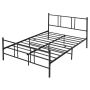 Double bed frame 209x164x101cm., black