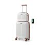 2-piece luggage set, pink