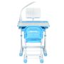 Children's desk with chair, blue/white