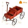 Flower stand 62x34x60cm., red color