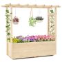 Raised bed 115x40x103cm., light brown
