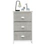 Chest of drawers 45x30x73cm., gray/white