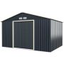 Garden storage shed 340x255x210cm., dark gray