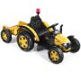 Children's electric tractor 151x68x70cm., yellow/black