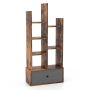 Freestanding shelf 53x24x118cm., brown