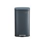 Trash can 30 L smoke gray