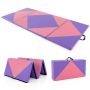 Gymnastics mat 240x117x5cm., purple/pink