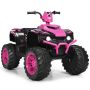 Electric children's quad bike 104x67x74cm., black/pink