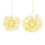 Set of 2 Christmas lights, yellow