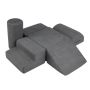 Set of 6 building blocks, gray