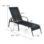 Cot 192x66x61.5cm., black
