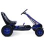 Children's pedal go-kart 98x59x61cm., black/blue