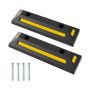Set of 2 parking barriers 54.5x16x9cm., black/yellow