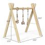 Children's arch with toys 62x45x60cm., light brown color