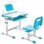Children's desk with chair, blue/white
