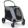 Dog stroller 67x98x88cm, gray/black