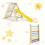 Climbing triangle with slide 120x71x110cm., various colors