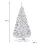 Artificial fir tree 75x150cm., white color