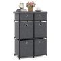 Chest of drawers 58x29x84cm., dark gray/black