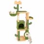 Scratching post 49x41x160cm., green/orange color