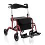 Walker for adults 104x59x98cm., black/red