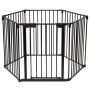 Dog fence 380x75cm, black