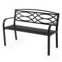 Garden bench 116x49x83cm., black