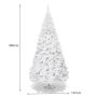 Artificial fir tree 137x240cm., white color