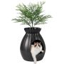 Cat litter box 50x50x59cm, black/green