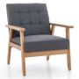 Armchair 72x65x76cm., gray/light brown