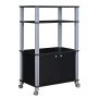 Kitchen trolley 60x40x98cm., black/gray