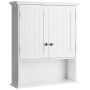 Bathroom wall cabinet 60x19x71cm., white