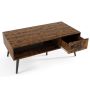 Coffee table 109x55x39.5cm., brown/black