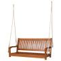 Garden swing 126x62x60cm., brown/beige