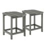 Set of 2 side tables 48x37x46cm, gray