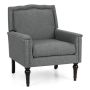 Armchair 74x78x90cm., gray/black