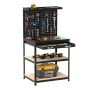 Desk 81x41x156cm., black/light brown