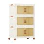 Bookcase 68.5x37.5x107cm., white/brown